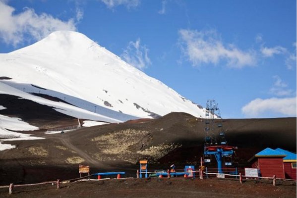 un volcán y su falda